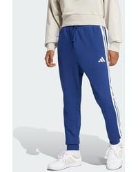 adidas - Essential 3-Stripes French Terry Pants - Lyst