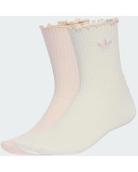 adidas - Ruffle Crew Socks 2 Pairs - Lyst