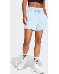 adidas - Essentials 3-Stripes Cotton Shorts - Lyst