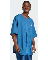 adidas - Stadium Mesh Baseball Shirt - Lyst