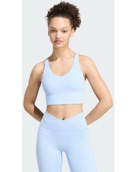 adidas Originals - 3 Stripes Studio All Me Light Support Bra - Lyst