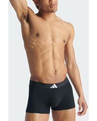 adidas - Active Flex Cotton Body Trunk 3 Pack Underwear - Lyst