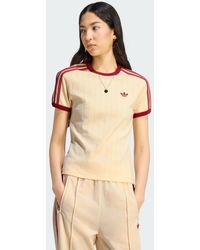 adidas - Pinstripe Short Sleeve Slim T-Shirt - Lyst