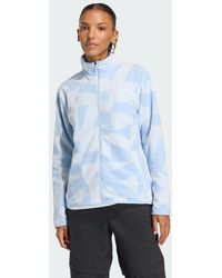 adidas - Terrex Multi Printed Full-Zip Fleece Jacket - Lyst