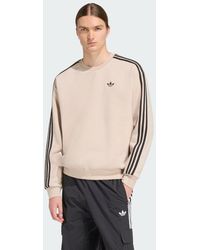 adidas - Adicolor 3-Stripes Oversized Crewneck - Lyst
