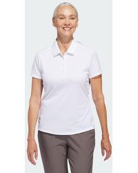 adidas - Women's Solid Performance Short Sleeve Polo Shirt - Lyst