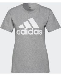adidas - T-shirt LOUNGEWEAR Essentials Logo - Lyst