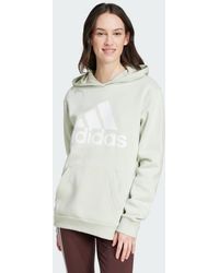 adidas - Essentials Logo Boyfriend Fleece Hoodie - Lyst