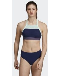 adidas Halter Swim Bikinioberteil - Blau