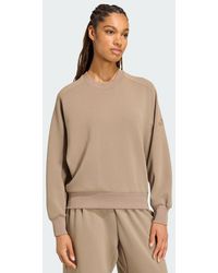 adidas - Soft Lux Loose Sweatshirt - Lyst