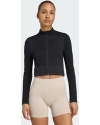 adidas - Knit Full-zip Sweatshirt - Lyst
