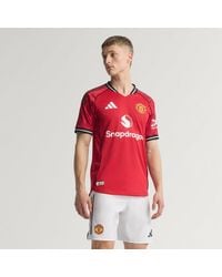 adidas - Manchester United 25/26 Home Authentic Jersey - Lyst