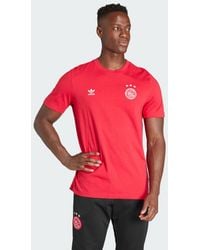adidas - T-shirt Essentials Trefoil Ajax Amsterdam - Lyst