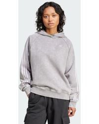 adidas - Sudadera Con Capucha Washed-Out Boyfriend-Fit - Lyst