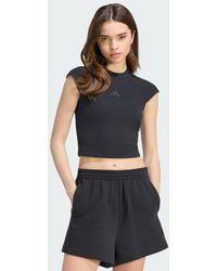 adidas - Kit Small Logo Rib T-Shirt - Lyst
