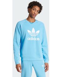 adidas - Adicolor Classics Trefoil Crewneck Sweatshirt - Lyst