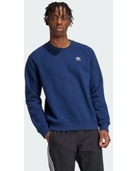 adidas - Trefoil Essentials Crew Sweatshirt - Lyst