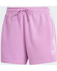 adidas - 3-Stripes French Terry Shorts - Lyst