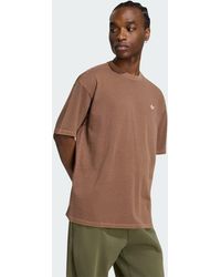 adidas - Trefoil Essentials Washed Loose Dropped Shoulder T-Shirt - Lyst