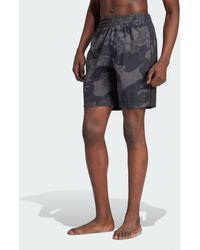 adidas - Camo Allover Print Swim Shorts - Lyst