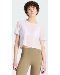 adidas - Primelift Essentials Workout Boxy Mesh T-Shirt - Lyst