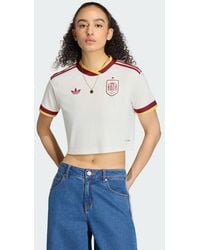 adidas - Spain 26 Away Cropped Jersey - Lyst