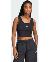 adidas - Essentials Small Logo Cotton Lifestyle Tank Top - Lyst