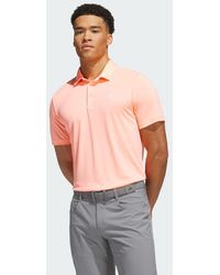 adidas - Performance Solid Polo Shirt - Lyst