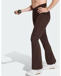 adidas - 3-Stripes Studio All Me Flare X-Over Leggings - Lyst