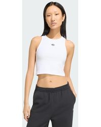 adidas - Essentials Rib Tank Top - Lyst