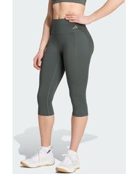adidas - Optime Workout Contour Capri Leggings - Lyst
