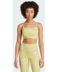adidas - Aeroreact Training Light Support 3-Stripes Bra - Lyst