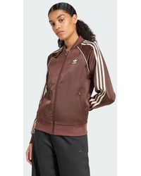 adidas - Adicolor Sst Satin Track Top - Lyst