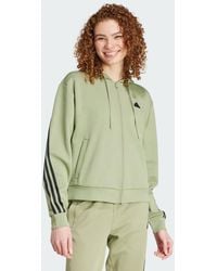 adidas - Future Icons 3-Stripes Full Zip Hoodie - Lyst