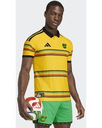 adidas - Jamaica 26 X Bob Marley Home Authentic Jersey - Lyst