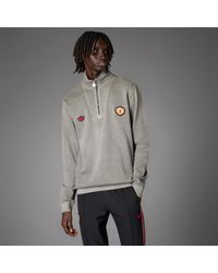 adidas - Sudadera Manchester United Terrace Icons Half-Zip - Lyst