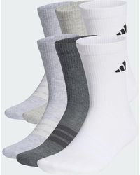 adidas - Cushioned Crew Socks 6 Pair Pack - Lyst