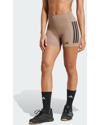 adidas - Optimé 3-Stripes 1/4 Short Leggings - Lyst