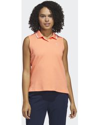 adidas - Go-to Piqué Sleeveless Golf Polo Shirt - Lyst