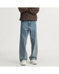 adidas - Firebird Adicolor Denim Jeans Mid-Rise Straight Leg - Lyst