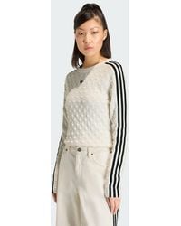 adidas - Originals Slim Solid Spike Knit Sweatshirt - Lyst