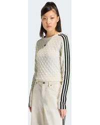 adidas - Originals Slim Solid Spike Knit Sweatshirt - Lyst