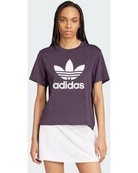 adidas Originals - Adicolor Trefoil Boxy Tee - Lyst