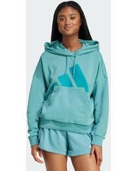 adidas - Essentials Big Logo French Terry Loose Hoodie - Lyst