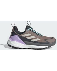 adidas - Womens Terrex Free Hiker 2 Low Gtx Hiking Hiking Sneakers Shoes - Green, Semi Flash Aqua/carbon/lucid Lime, 9.5 Uk - Lyst
