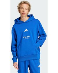 adidas - All Szn Fleece Graphic Hoodie - Lyst