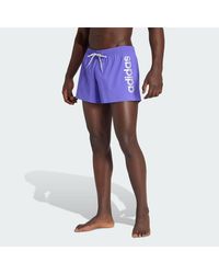 adidas - Logo Stretchy Knit Swim Shorts 3 Inch - Lyst