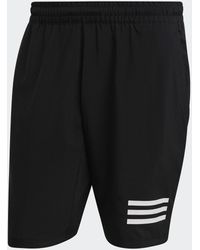 adidas Club Tennis 3-Streifen Shorts - Schwarz