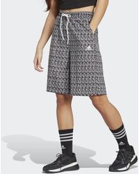 adidas - Pantaloni culotte Allover Graphic - Lyst