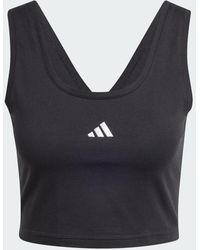 adidas - Essentials Logo Cotton Lifestyle Tank Top - Lyst